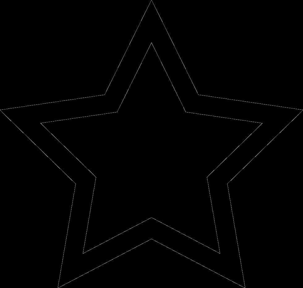 Black Outline Star Graphic