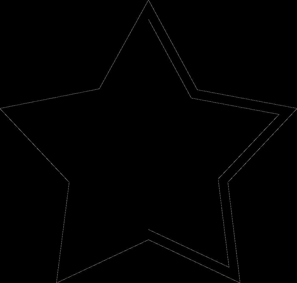 Black Outline Star Shape