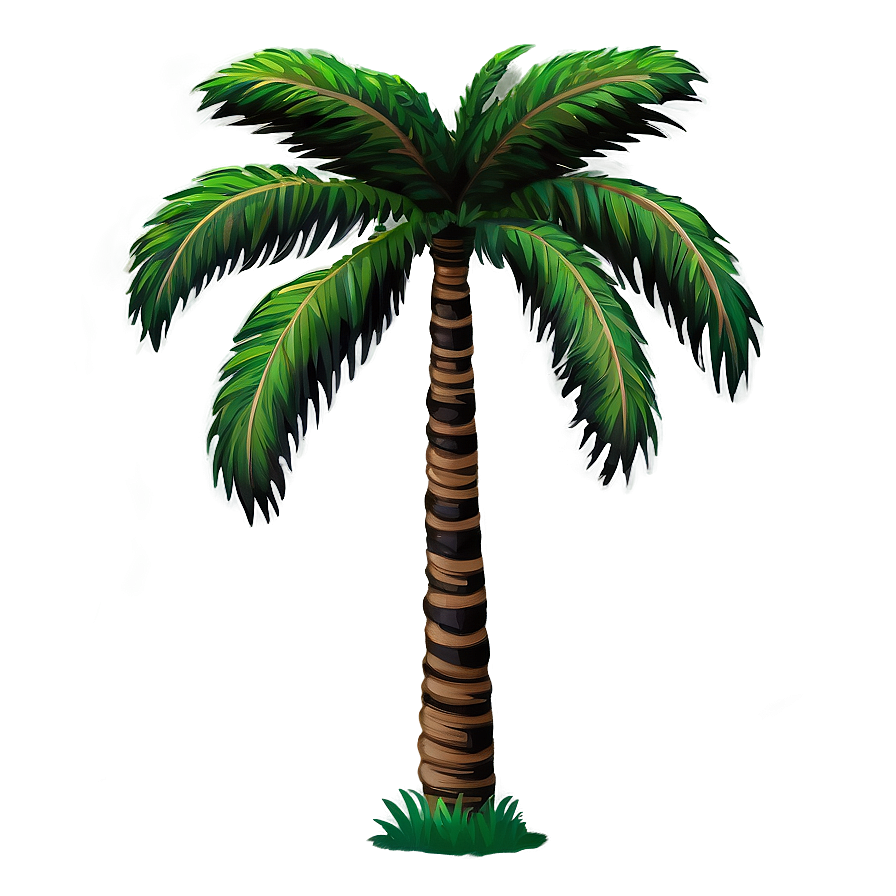 Black Palm Tree Outline Png Pow