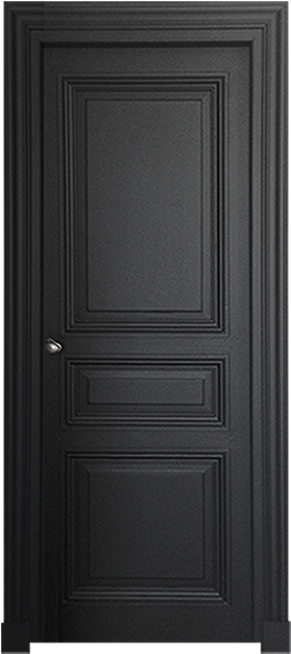 Black Panel Door Design