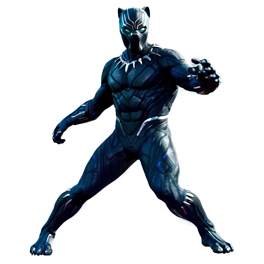 Black Panther Action Pose Png 05212024