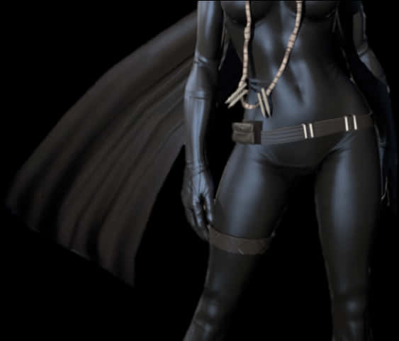 Black Panther Costume Detail