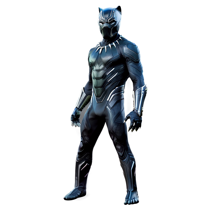 Black Panther Metallic Suit Png 05212024