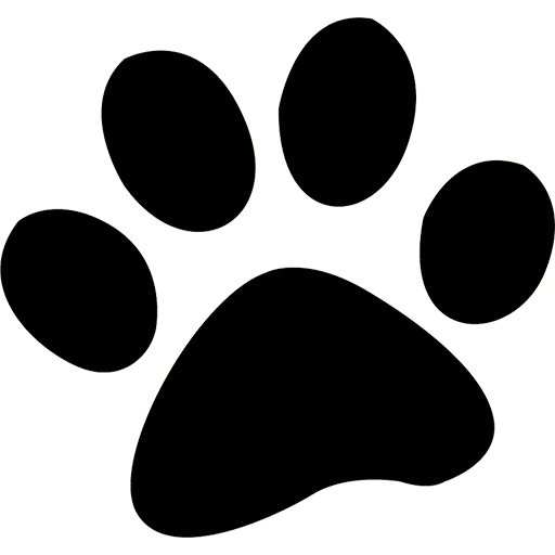 Black Paw Print Graphic