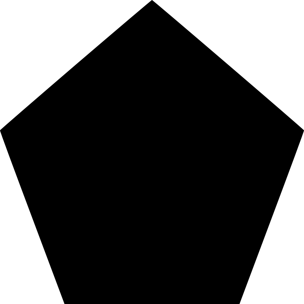 Black Pentagon Shape