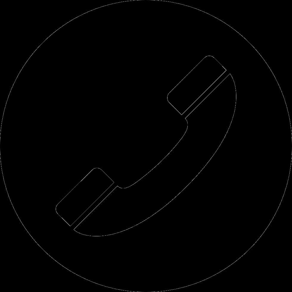 Black Phone Icon Graphic