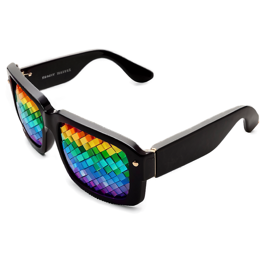 Black Pixel Sunglasses Png Btt