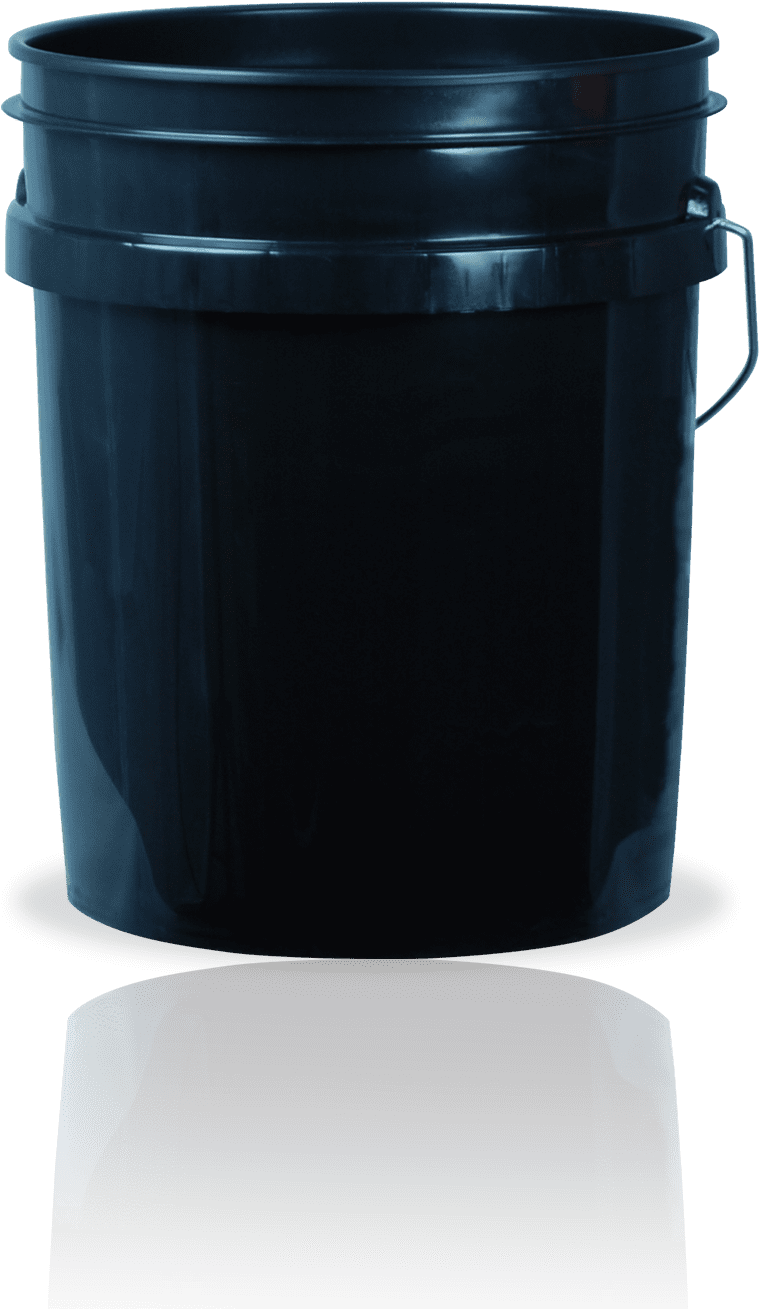 Black Plastic Bucketwith Handle