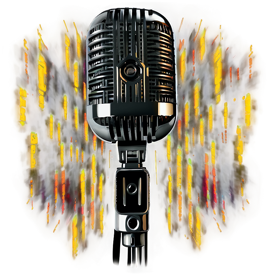 Black Podcast Microphone Png 06202024