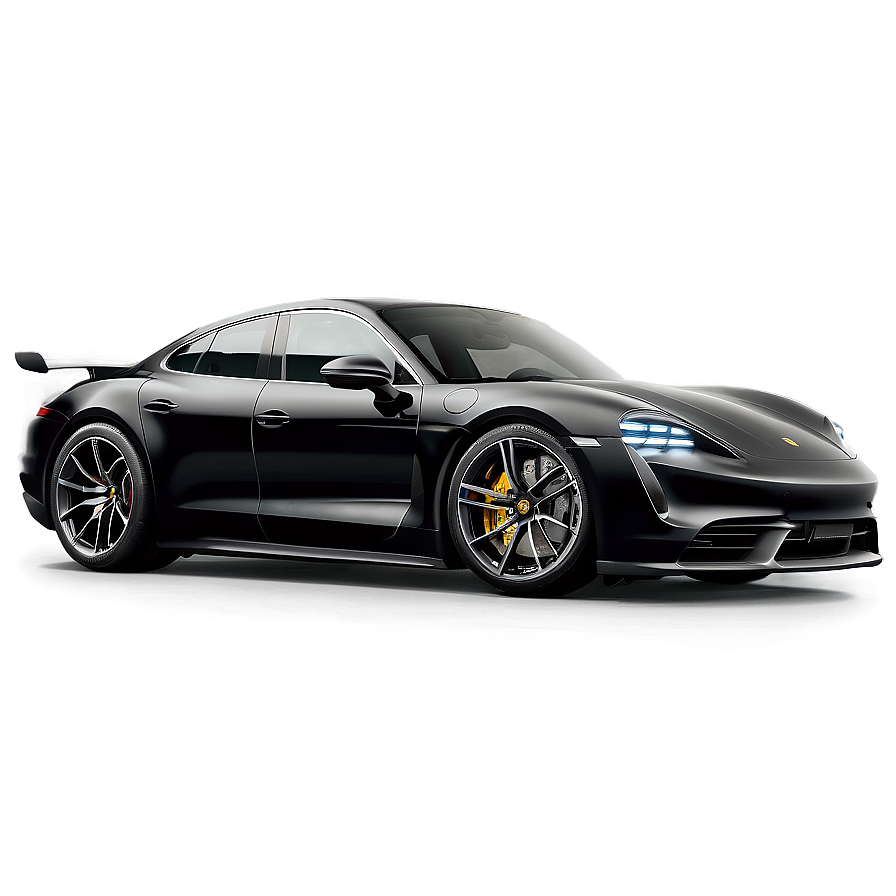 Black Porsche Taycan Dynamic Png 06292024