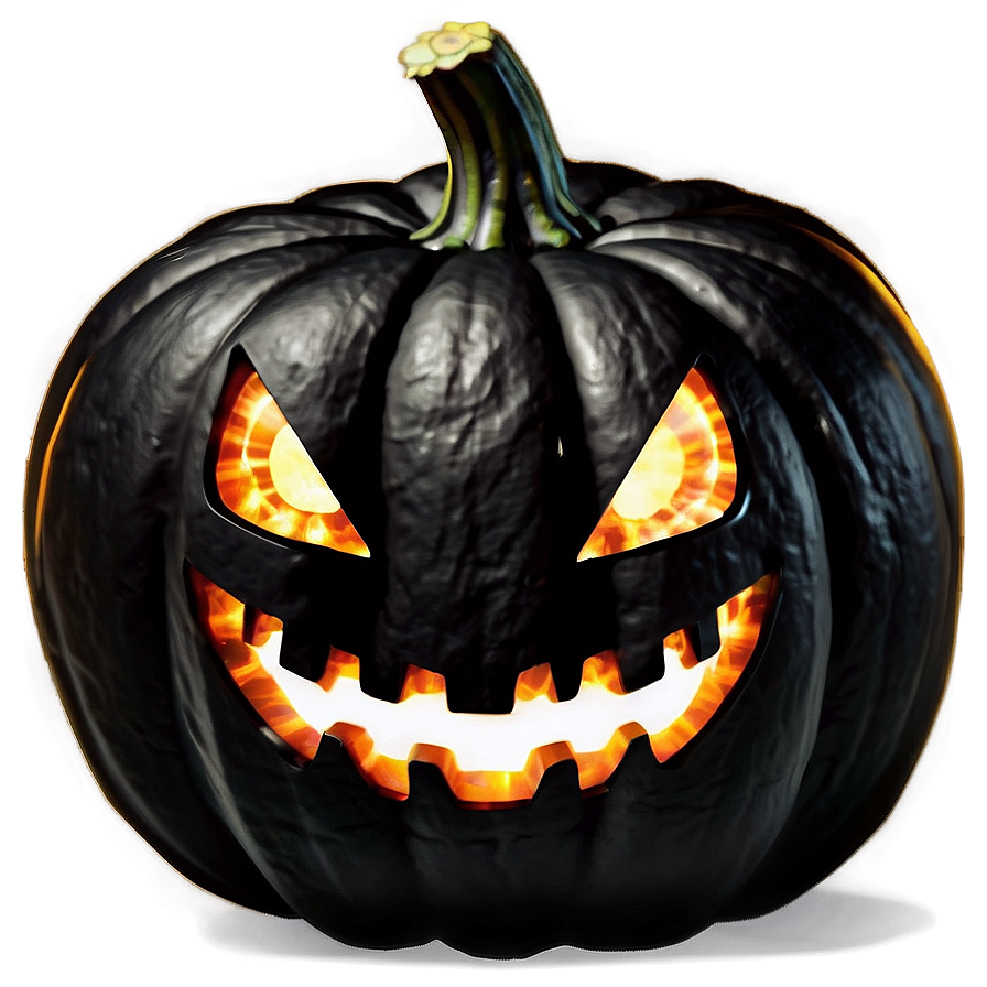 Black Pumpkin Glow Png 06282024