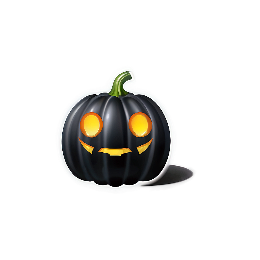 Black Pumpkin Icon Png 06282024