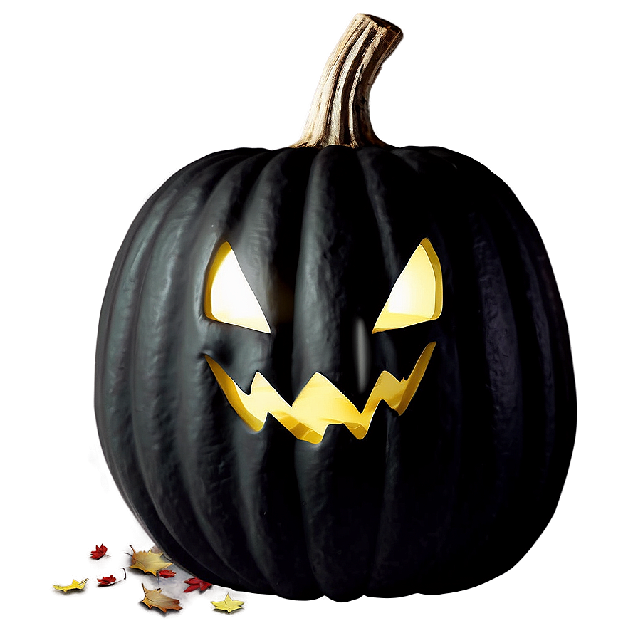 Black Pumpkin Scene Png Lmc15