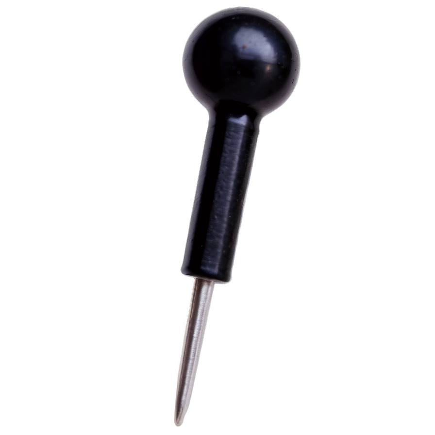 Black Push Pin Png 05252024