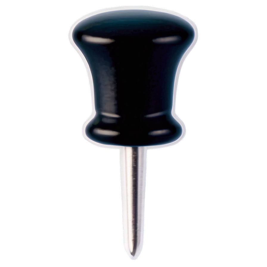 Black Push Pin Png 05252024