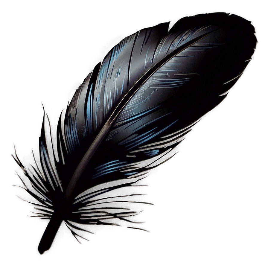 Black Raven Feather Png Oye33