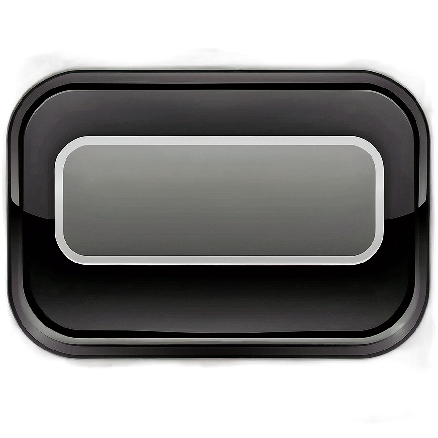 Black Rectangle For Button Design Png Dwu36