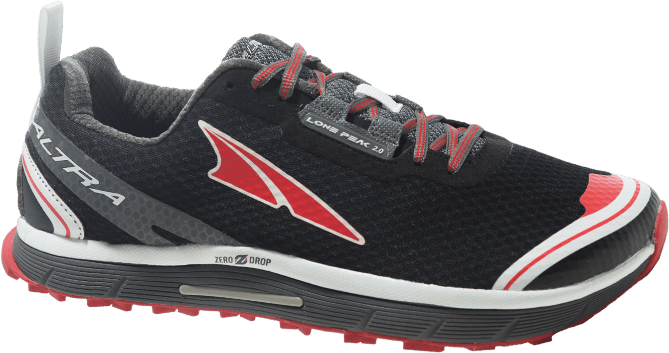 Black Red Trail Running Shoe