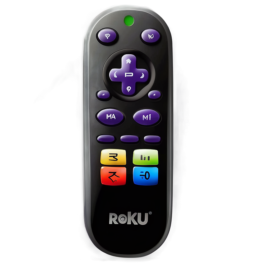 Black Roku Remote Png 06282024