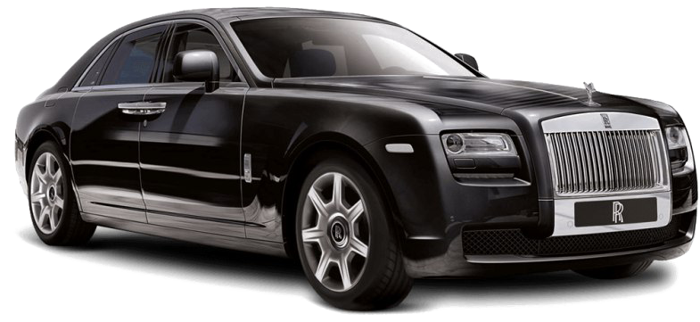 Black Rolls Royce Ghost Side View