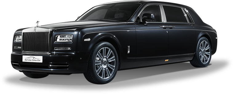 Black Rolls Royce Luxury Sedan