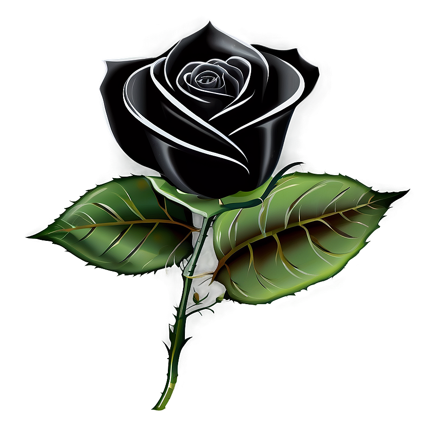 Black Roses Decoration Png Gus32