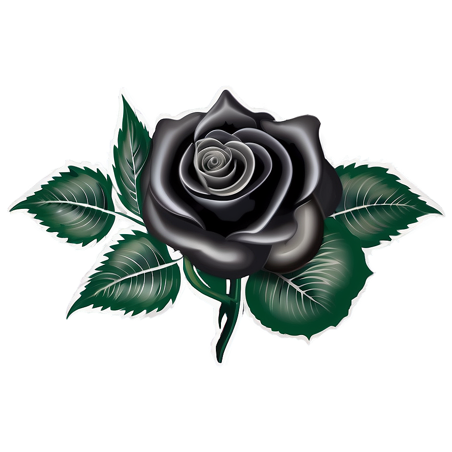 Black Roses Tattoo Design Png 21