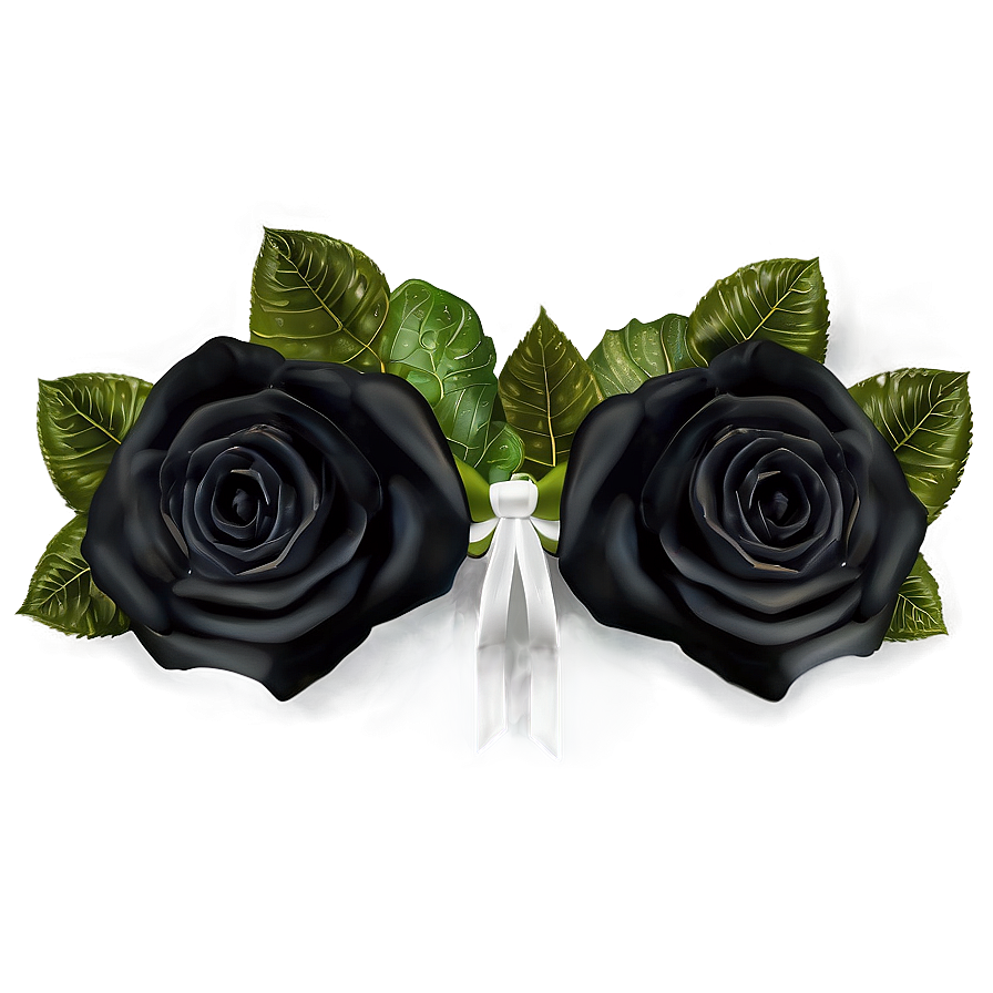 Black Roses Wedding Theme Png 16