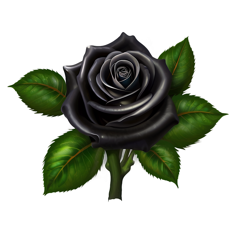 Black Roses With Dew Png Sob