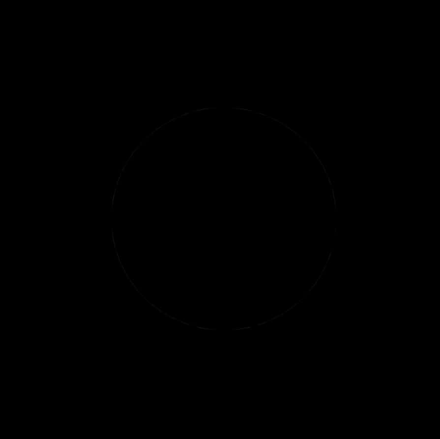 Black Round Frameon Dark Background