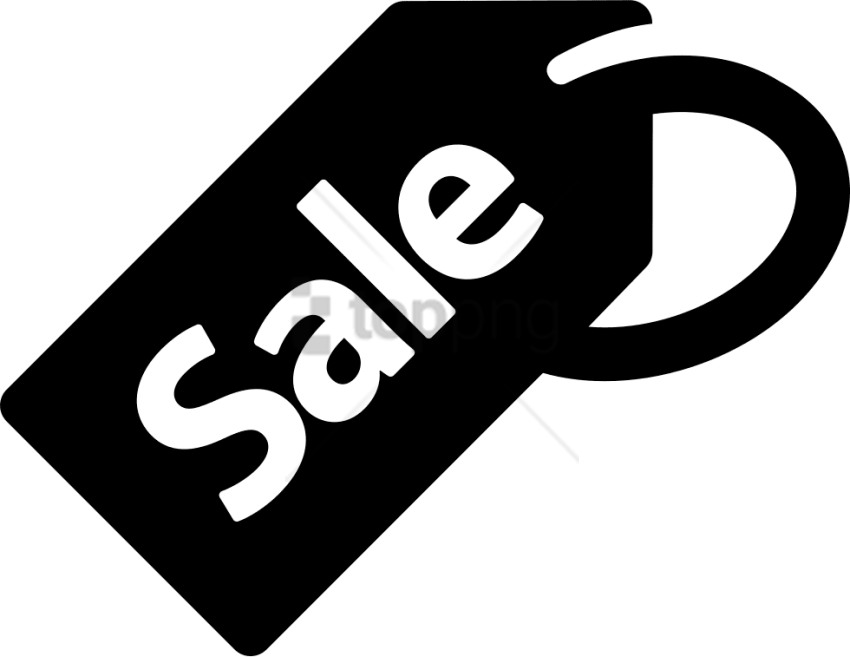 Black Sale Tag Graphic