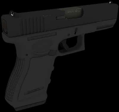 Black Semi Automatic Pistol