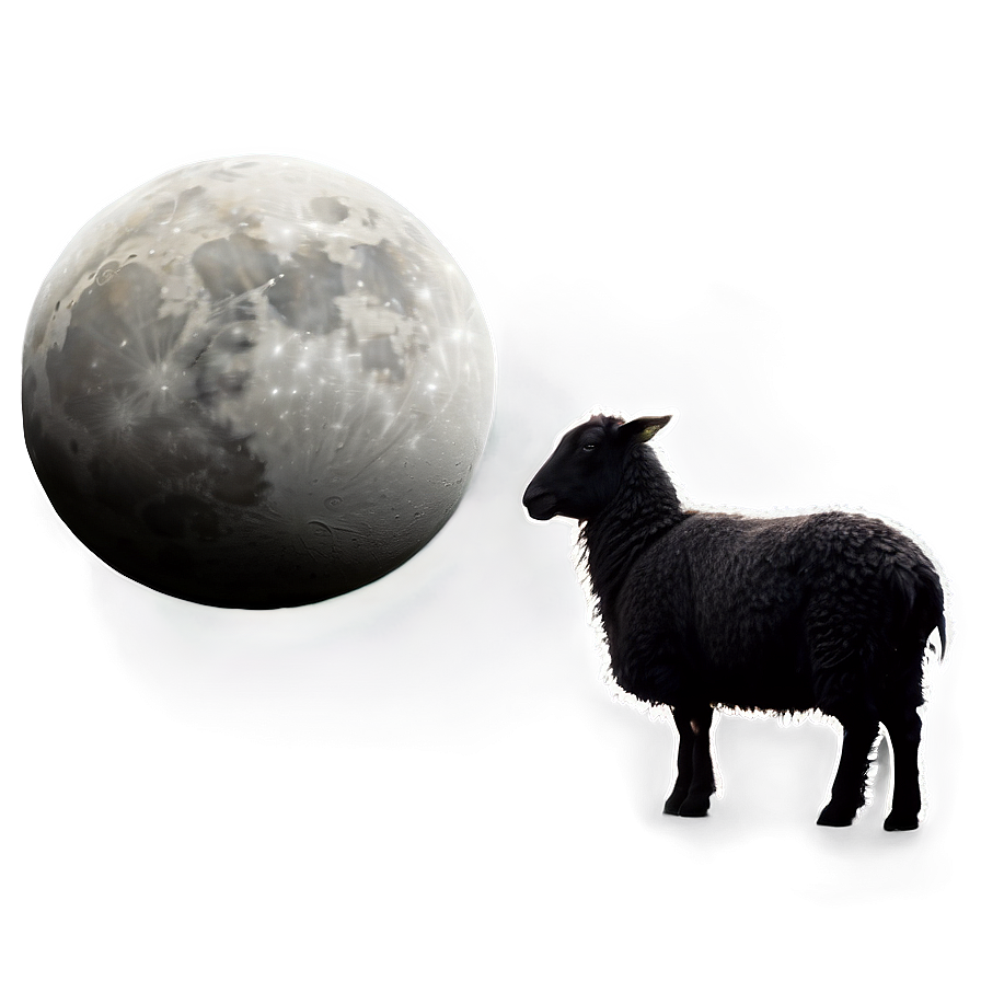 Black Sheep And Moon Png 79