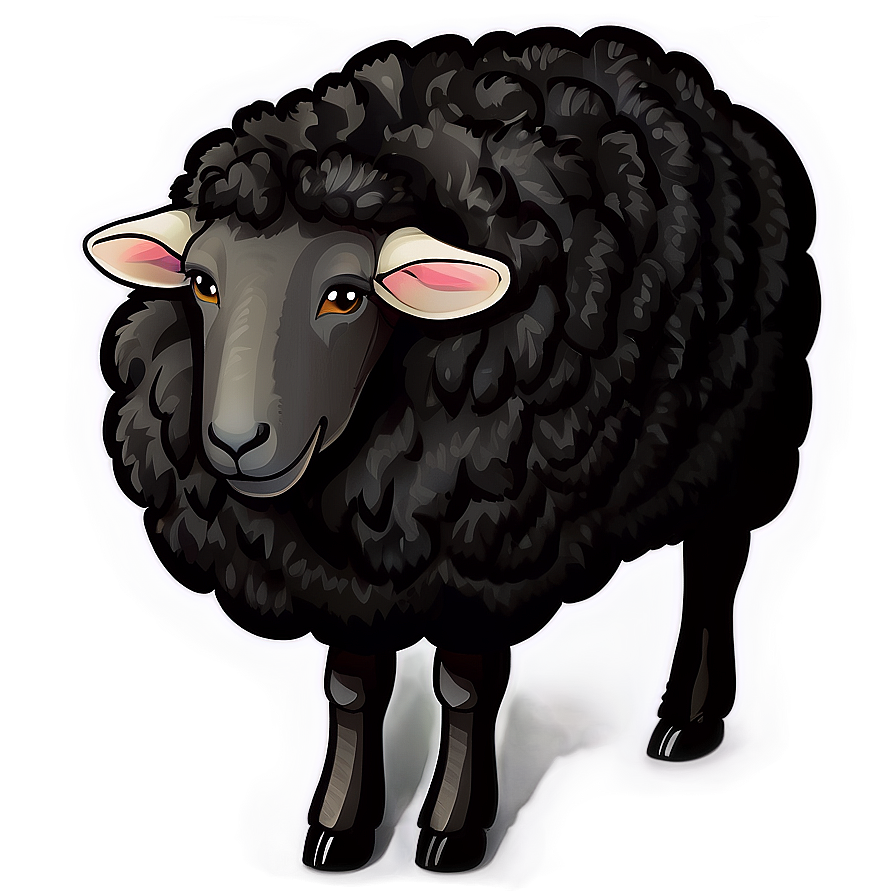 Black Sheep Clipart Png 06292024