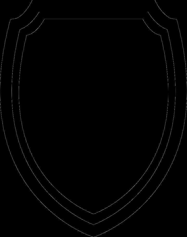 Black Shield Outline