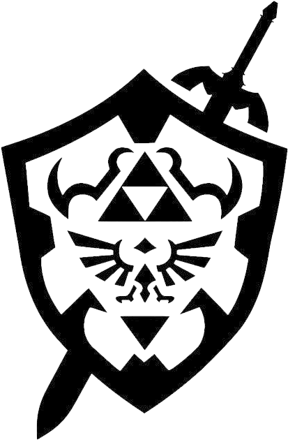 Black Shieldwith Swordand Triangular Symbols