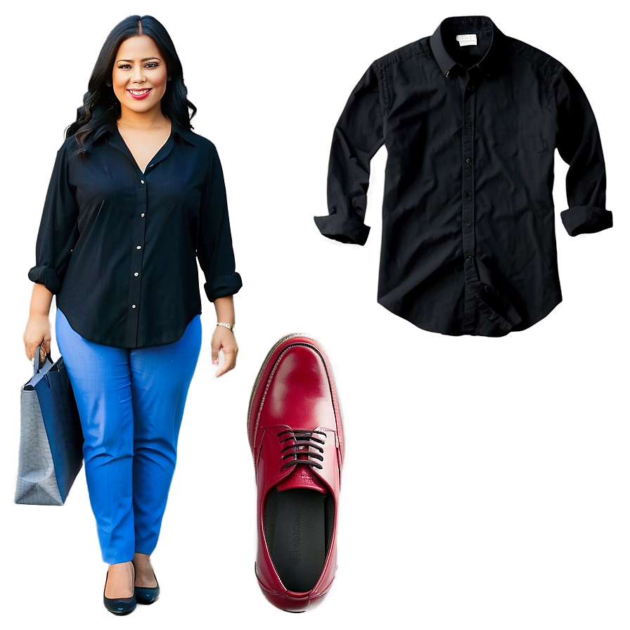 Black Shirt Business Casual Png 7