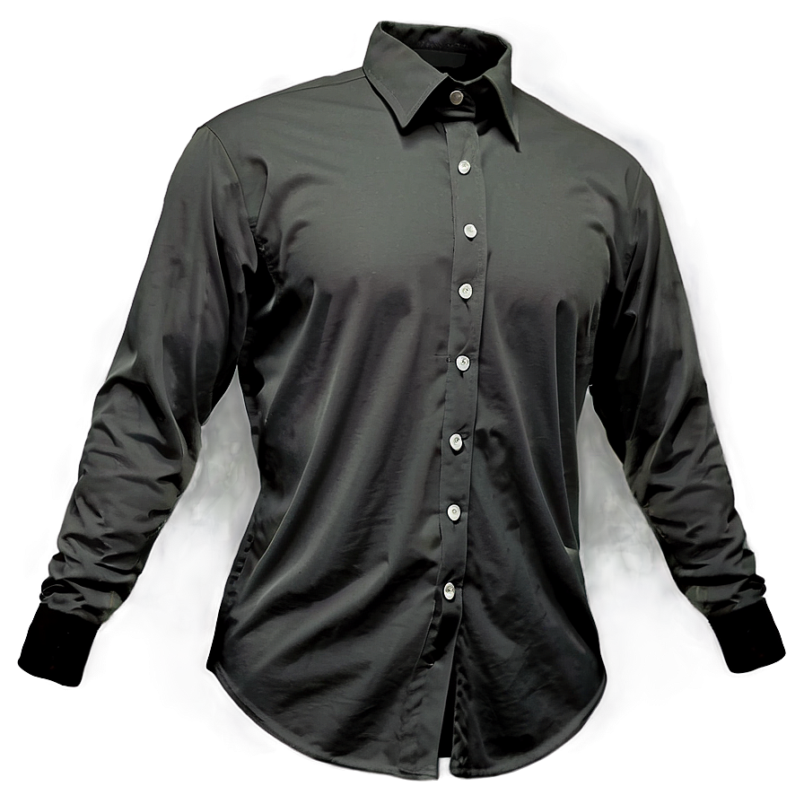 Black Shirt Long Sleeve Png 67