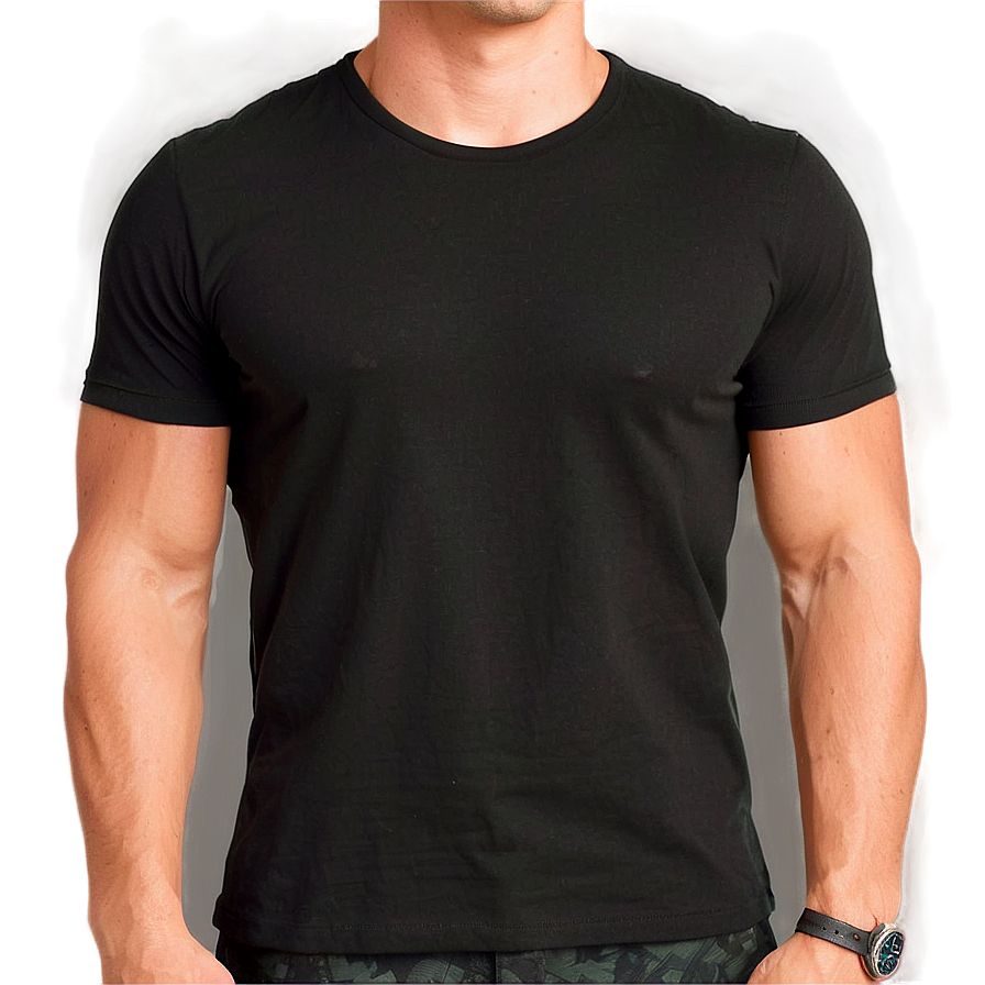 Black Shirt Slim Fit Png 05252024