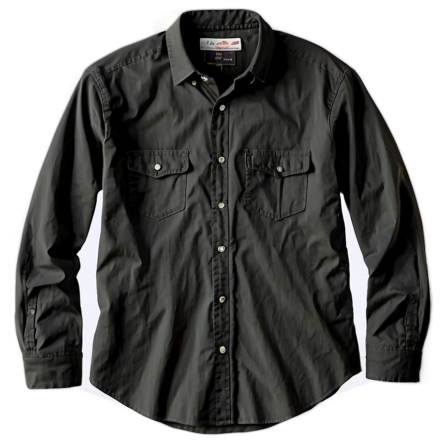 Black Shirt With Pocket Png 65