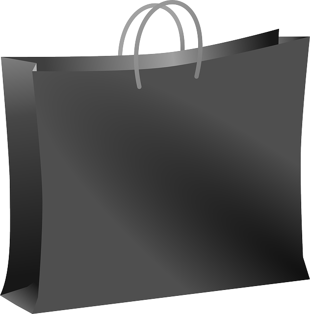 Black Shopping Bag Graphic