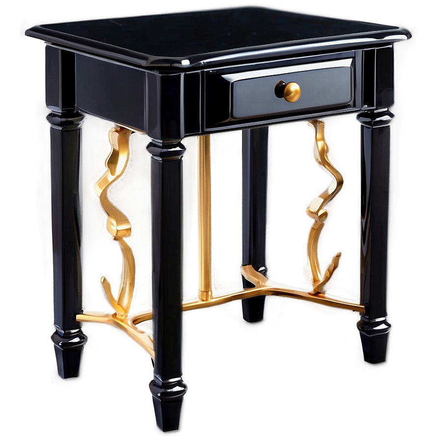 Black Side Table Png Iwb