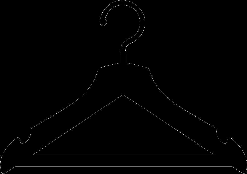 Black Silhouette Clothes Hanger