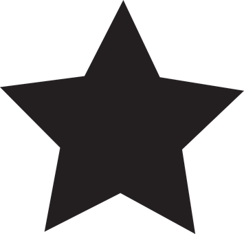 Black Silhouette Star