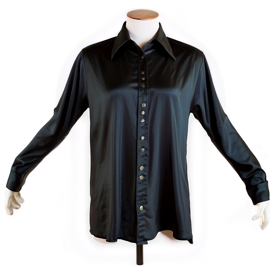 Black Silk Shirt Png 05252024