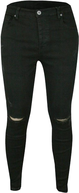Black Skinny Jeanswith Rips