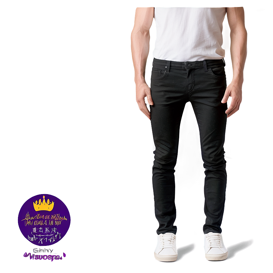 Black Skinny Pants Png 15