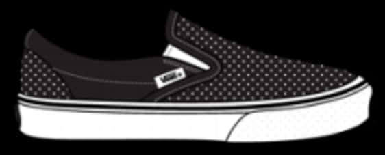 Black Slip On Sneaker Graphic