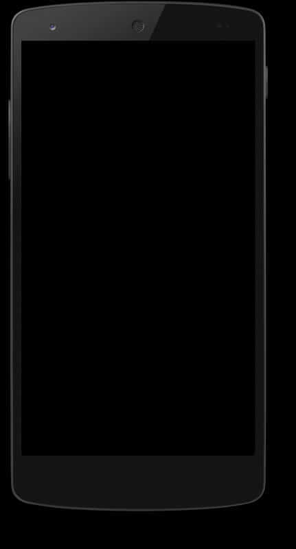 Black Smartphone Front View