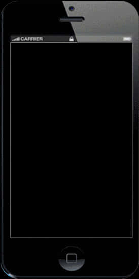 Black Smartphone Front View